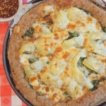 Get Stuffed on Spinach Artichoke Yeasted Pizza 