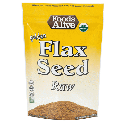 Organic Golden Flax Seed - 3 Pack (14 oz ea)