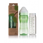 Fully Assembled Hybrid Glass Baby Bottle