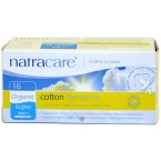 Organic Cotton Tampons with Applicator, Super Absorbency (16 Units)