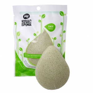 My Konjac Sponge - MY Konjac Sponge French Green Clay Face Sponge