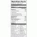Organic Golden Flax Seed Nutrition Panel