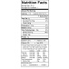 Mint Drinking Chocolate Nutrition Label